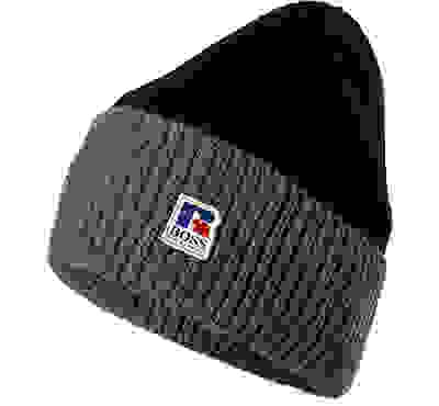 Boss Mütze, Russell Athletic Kollektion, Schurwolle, Blau 6 Boss Mütze, Russell Athletic Kollektion, Schurwolle, Blau – Bild 4