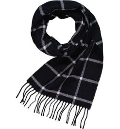 ETON Schal, Wolle, Navy Kariert