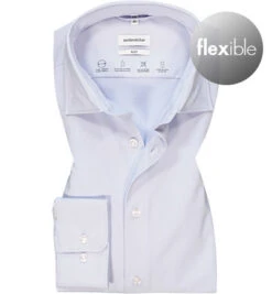 Seidensticker Hemd, Slim Fit, Mikrofaser Clima Control, Hellblau