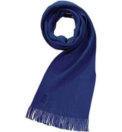 Boss Schal, Schurwolle, Blau