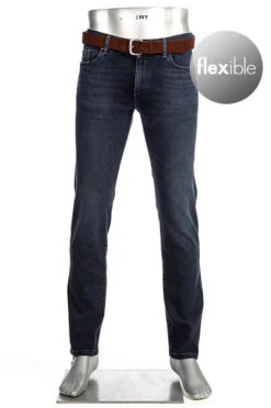 Alberto Jeans Pipe, Regular Fit, Baumwolle T400® 10oz, Indigo