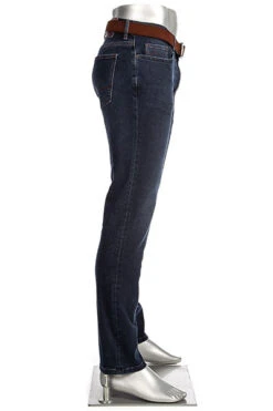 Alberto Jeans Pipe, Regular Fit, Baumwolle T400® 10oz, Indigo -Maenner Mode Haus  376121 norm2