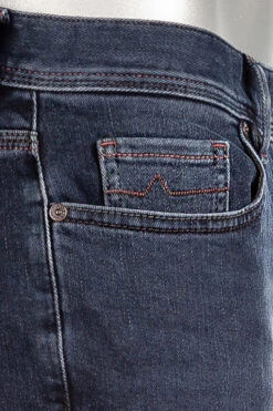Alberto Jeans Pipe, Regular Fit, Baumwolle T400® 10oz, Indigo -Maenner Mode Haus  376121 norm5