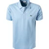 Lacoste Polo-Shirt L1212, Classic Fit, Baumwoll-Piqué, Hellblau -Maenner Mode Haus  376655 norm