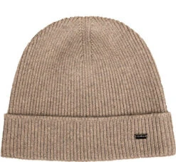 Strellson Mütze, Wolle, Taupe Meliert -Maenner Mode Haus  376749 norm2