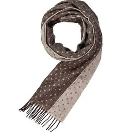 Bugatti Schal, Wolle, Braun Gemustert