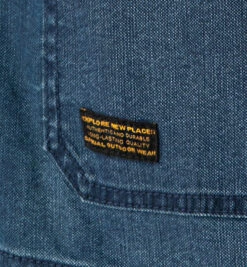 Camel Active Overshirt, Regular Fit, Baumwolle, Indigo Meliert -Maenner Mode Haus  377848 norm3