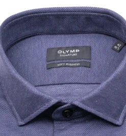 Hemd, Tailored Fit, Baumwolle, Nachtblau -Maenner Mode Haus  377908 norm2