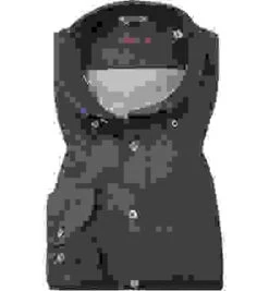 Stenströms Hemd, Fitted Body, Baumwolle, Jeansblau Meliert -Maenner Mode Haus  378065 norm 1