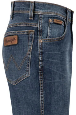 Wrangler Jeans Texas, Regular Fit, Baumwoll-Stretch, Tintenblau -Maenner Mode Haus  378160 norm3