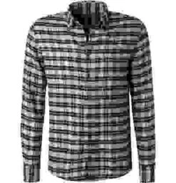 Hemd, Slim Fit, Flanell, Blau-gelb Kariert -Maenner Mode Haus  379391 norm 1