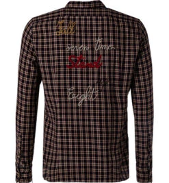 BOB Hemd, Baumwolle, Rot-beige Kariert -Maenner Mode Haus  379846 norm2