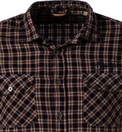 BOB Hemd, Baumwolle, Rot-beige Kariert -Maenner Mode Haus  379846 norm3