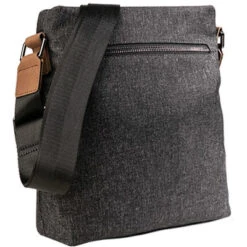 Bugatti Schultertasche, Mikrofaser, Grau Meliert 9 Bugatti Schultertasche, Mikrofaser, Grau Meliert -Maenner Mode Haus 379904 norm2