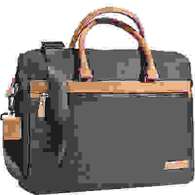 Bugatti Businesstasche, Mikrofaser, Grau Meliert 9 Bugatti Businesstasche, Mikrofaser, Grau Meliert – Bild 7