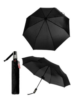 KNIRPS Regenschirm Extra Large, Duomatik, Schwarz