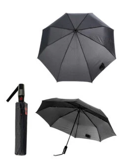 KNIRPS Regenschirm Extra Large, Duomatik, Grau