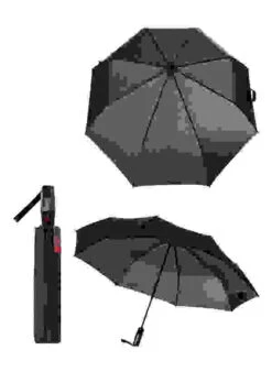 KNIRPS Regenschirm Extra Large, Duomatik, Dunkelgrau -Maenner Mode Haus  380012 norm 1