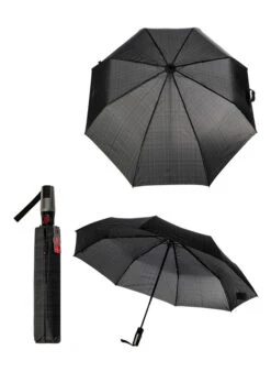 KNIRPS Regenschirm Extra Large, Duomatik, Dunkelgrau