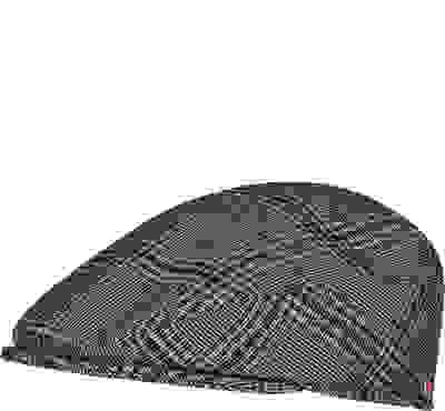 Schiebermütze, Wolle, Grau-braun Kariert 5 Schiebermütze, Wolle, Grau-braun Kariert – Bild 3