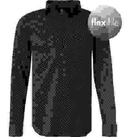 Hemd, Jersey, Dunkelblau Gemustert 11 Hemd, Jersey, Dunkelblau Gemustert -Maenner Mode Haus 381344 norm 1