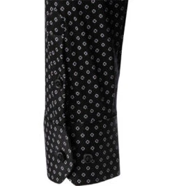 Hemd, Jersey, Dunkelblau Gemustert 10 Hemd, Jersey, Dunkelblau Gemustert -Maenner Mode Haus 381344 norm3