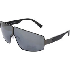 Bogner Sonnenbrille, Edelstahl-Kunststoff, Schwarz-grau