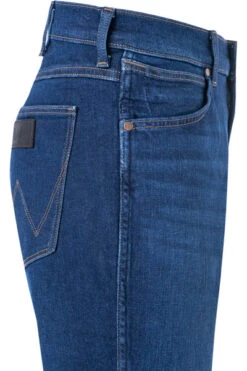 Wrangler Jeans Greensboro, Regular Straight, Baumwoll-Stretch 12,25oz, Dunkelblau -Maenner Mode Haus  382377 norm3