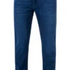 Wrangler Jeans Larston, Slim Tapered, Baumwoll-Stretch 12,50oz, Blau -Maenner Mode Haus  382379 norm