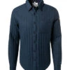 Napapijri Overshirt, Baumwolle Wattiert, Dunkelblau Meliert -Maenner Mode Haus  382701 norm