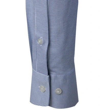 OLYMP Hemd, Modern Fit, Jersey Geruchshemmend, Extra Langer Arm, Rauchblau Gemustert 5 OLYMP Hemd, Modern Fit, Jersey Geruchshemmend, Extra Langer Arm, Rauchblau Gemustert – Bild 3