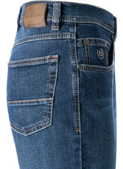 Bugatti Jeans, Modern Fit, Baumwoll-Stretch, Hellblau -Maenner Mode Haus  383634 norm3