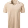 Polo-Shirt, Baumwolle-Frottee, Beige -Maenner Mode Haus  384333 norm