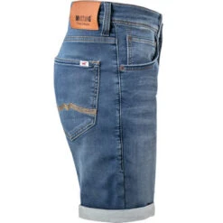Mustang Jeansshorts Chicago, Regular Fit, Baumwoll-Stretch, Blau -Maenner Mode Haus  384712 norm3