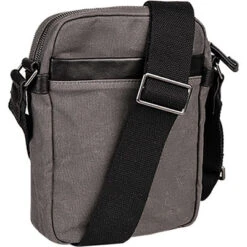 Marc O'Polo Schultertasche, Bio Baumwolle Gewachst, Graubraun -Maenner Mode Haus  384940 norm2