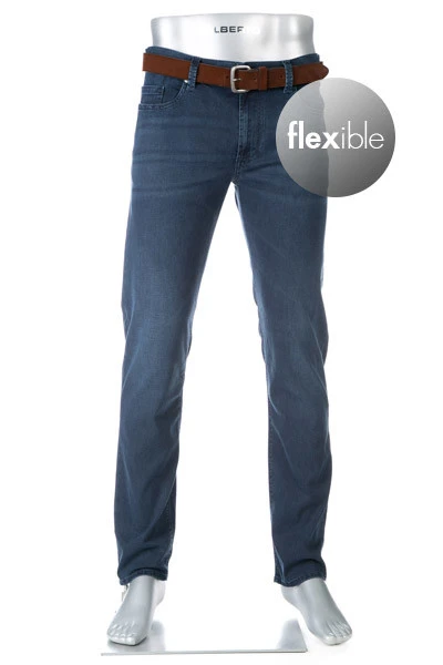 Alberto Jeans Pipe, Regular Fit, Baumwolle T400®, Nachtblau 3 Alberto Jeans Pipe, Regular Fit, Baumwolle T400®, Nachtblau