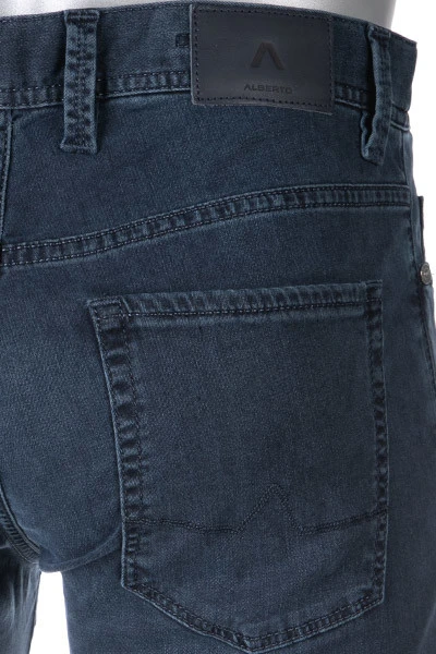 Alberto Jeans Pipe, Regular Fit, Baumwolle T400®, Nachtblau 8 Alberto Jeans Pipe, Regular Fit, Baumwolle T400®, Nachtblau – Bild 6