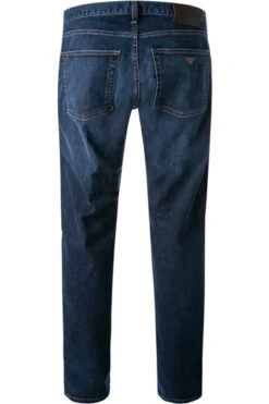 Emporio Armani Jeans, Regular Fit, Baumwoll-Stretch, Blau -Maenner Mode Haus  386944 norm2