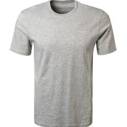 Armani Exchange T-Shirt, Regular Fit, Baumwolle, Grau Meliert