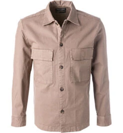 Marc O'Polo Overshirt, Bio Baumwolle, Braun