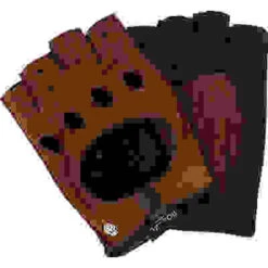 Roeckl Autofahrer-Halbfingerhandschuhe, Peccaryleder, Haselnuss-dunkelbraun -Maenner Mode Haus  388360 norm 1