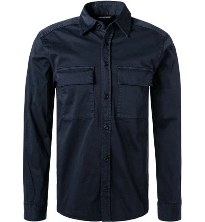 Strellson Overshirt, Baumwolle, Nachtblau 3 Strellson Overshirt, Baumwolle, Nachtblau
