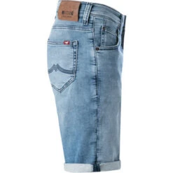 Mustang Jeansshorts, Regular Fit, Baumwoll-Stretch, Hellblau -Maenner Mode Haus  389234 norm3