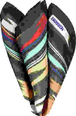 Missoni Einstecktuch, Seide, Dunkelgrün-cognac -Maenner Mode Haus  389339 norm 1