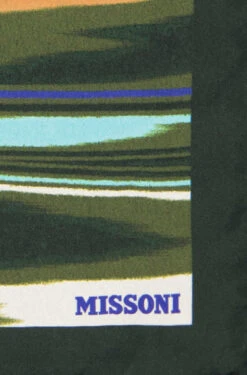 Missoni Einstecktuch, Seide, Dunkelgrün-cognac -Maenner Mode Haus  389339 norm3