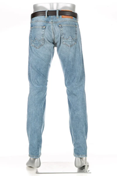 Alberto Jeans Slipe, Tapered Fit, Baumwoll-Stretch 11oz, Jeansblau 6 Alberto Jeans Slipe, Tapered Fit, Baumwoll-Stretch 11oz, Jeansblau – Bild 4