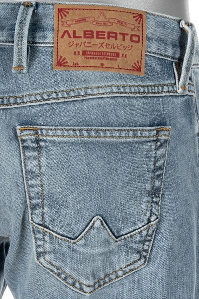 Alberto Jeans Slipe, Tapered Fit, Baumwoll-Stretch 11oz, Jeansblau 7 Alberto Jeans Slipe, Tapered Fit, Baumwoll-Stretch 11oz, Jeansblau – Bild 5