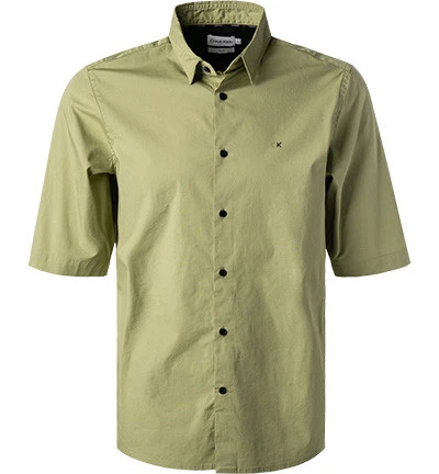 Calvin Klein Kurzarmhemd, Slim Fit, Popeline, Salbei 3 Calvin Klein Kurzarmhemd, Slim Fit, Popeline, Salbei