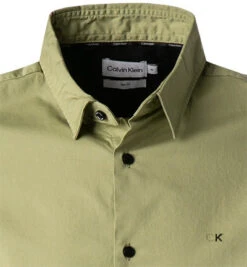 Calvin Klein Kurzarmhemd, Slim Fit, Popeline, Salbei 7 Calvin Klein Kurzarmhemd, Slim Fit, Popeline, Salbei -Maenner Mode Haus 390652 norm2