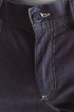 Alberto Jeans Pipe, Regular Fit, Baumwoll-Stretch 8,5oz, Navy -Maenner Mode Haus  390965 norm4
